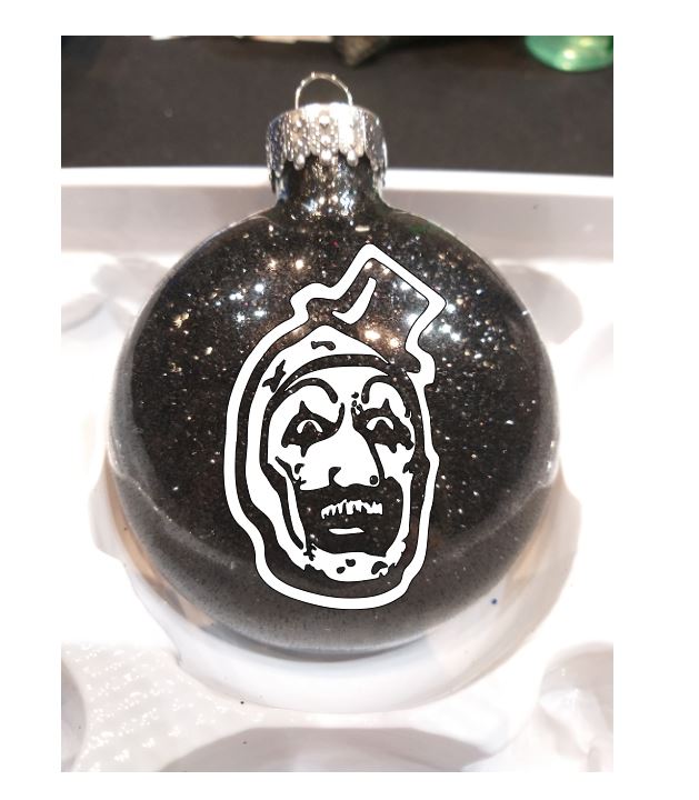 Art the Clown Terrifier Glitter Christmas Ornament Shatterproof Horror Halloween Metaphysical