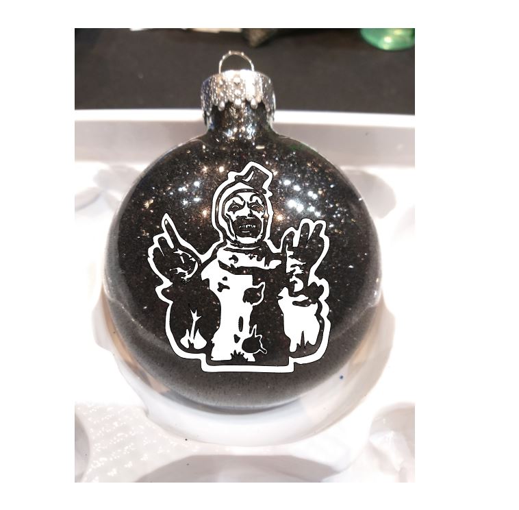Art the Clown Terrifier Glitter Christmas Ornament Shatterproof Horror Halloween Metaphysical