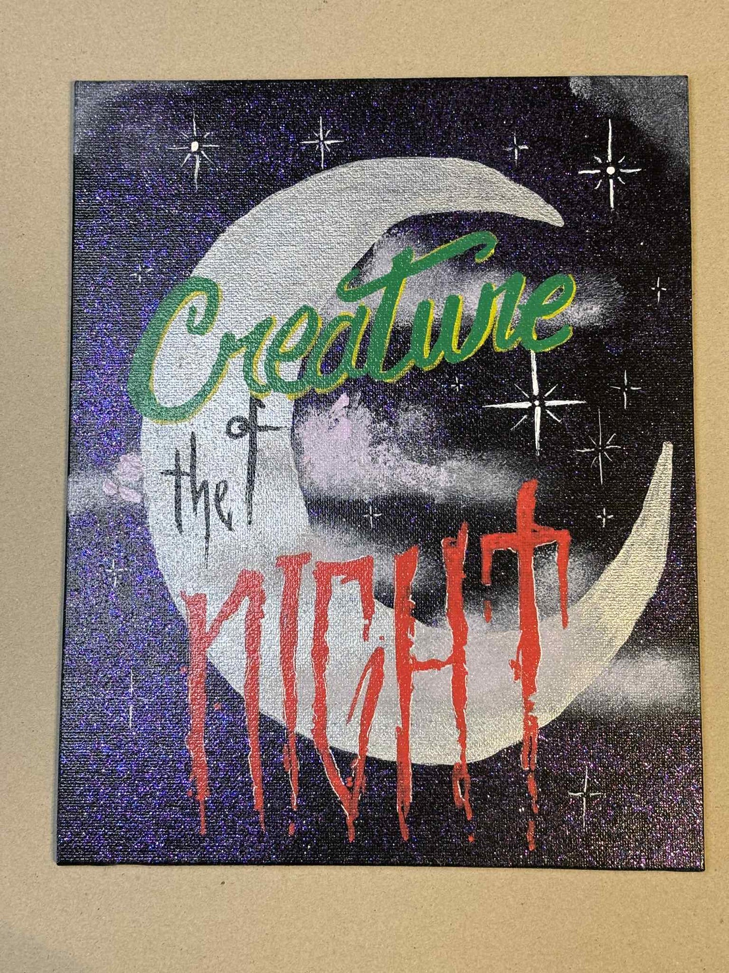 Creature of the Night Sign Canvas Painting