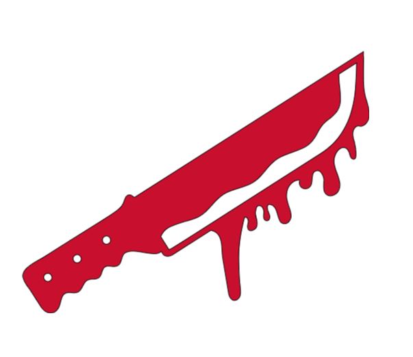 Bloody Knife Vinyl Decal Sticker Halloween Horror