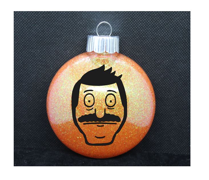 Bob Bob's Burgers Glitter Christmas Ornament Shatterproof Horror Halloween