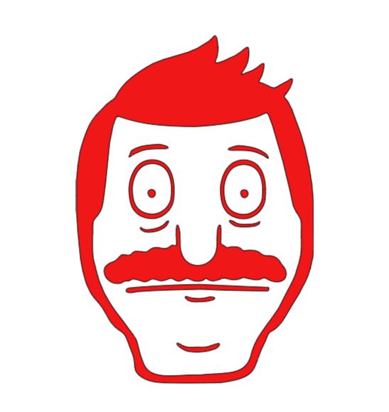 Bob Bob's Burgers Vinyl Decal Sticker Halloween Horror