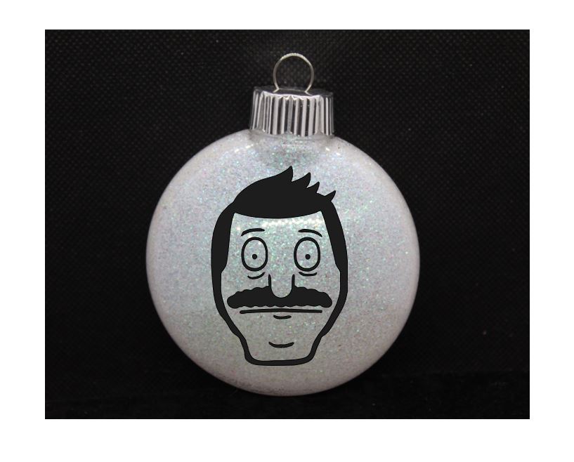 Bob Bob's Burgers Glitter Christmas Ornament Shatterproof Horror Halloween