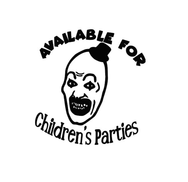 Art the Clown Terrifier Vinyl Decal Sticker Halloween Horror Metaphysical