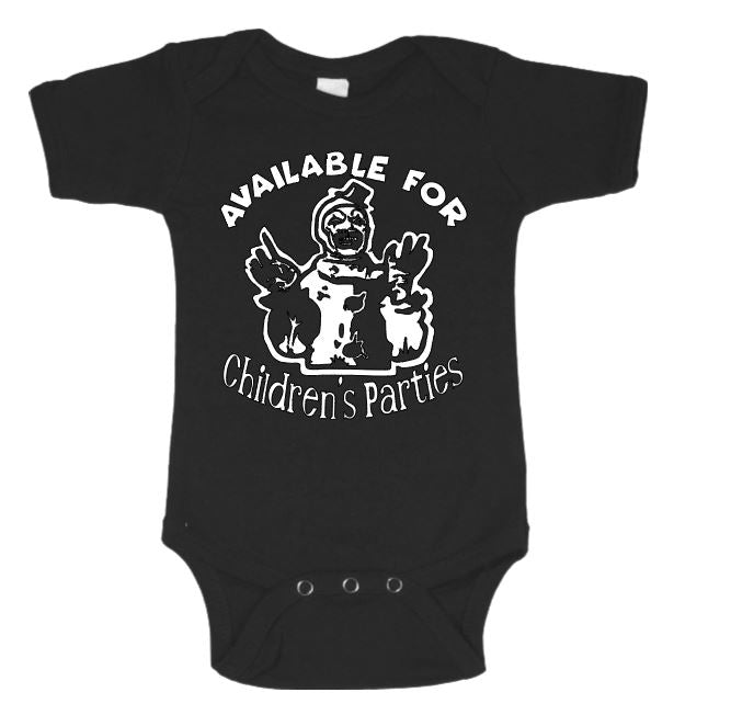 Terrifier Art the Clown Parties Childrens Bodysuit Newborn 24 Months Horror Halloween