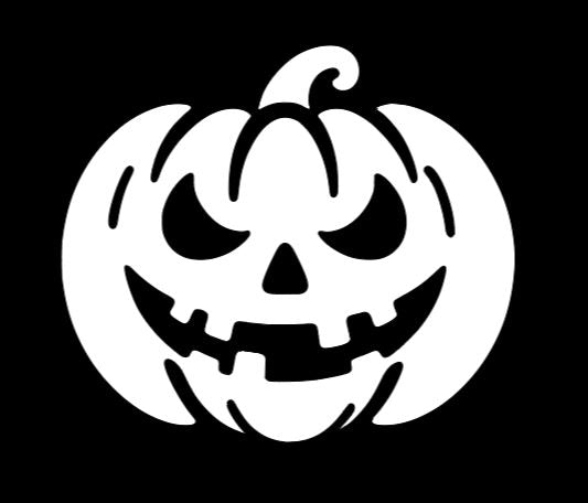 Grinning Pumpkin Vinyl Decal Sticker Halloween Horror Metaphysical