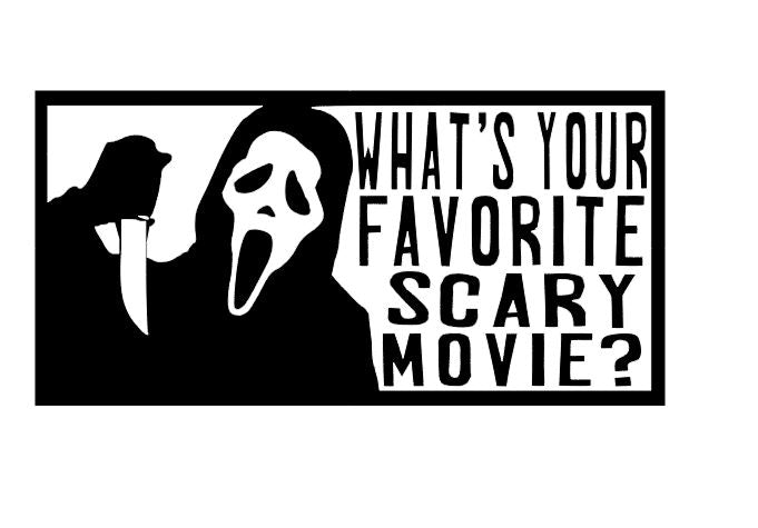 Scream Favorite Scary Movie Vinyl Decal Sticker Halloween Horror