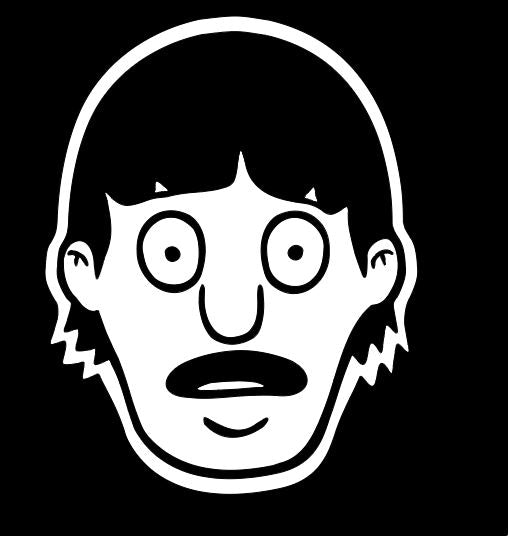 Gene Bob's Burgers Vinyl Decal Sticker Halloween Horror
