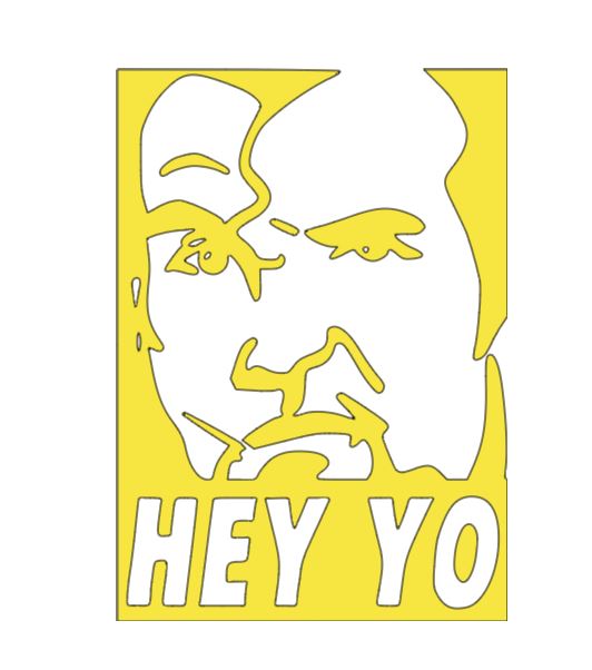 Hey Yo Razor Ramon Vinyl Decal Sticker Halloween Horror Wrestling