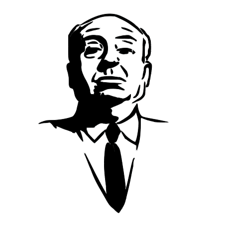 Alfred Hitchcock Vinyl Decal Sticker Halloween Horror Metaphysical