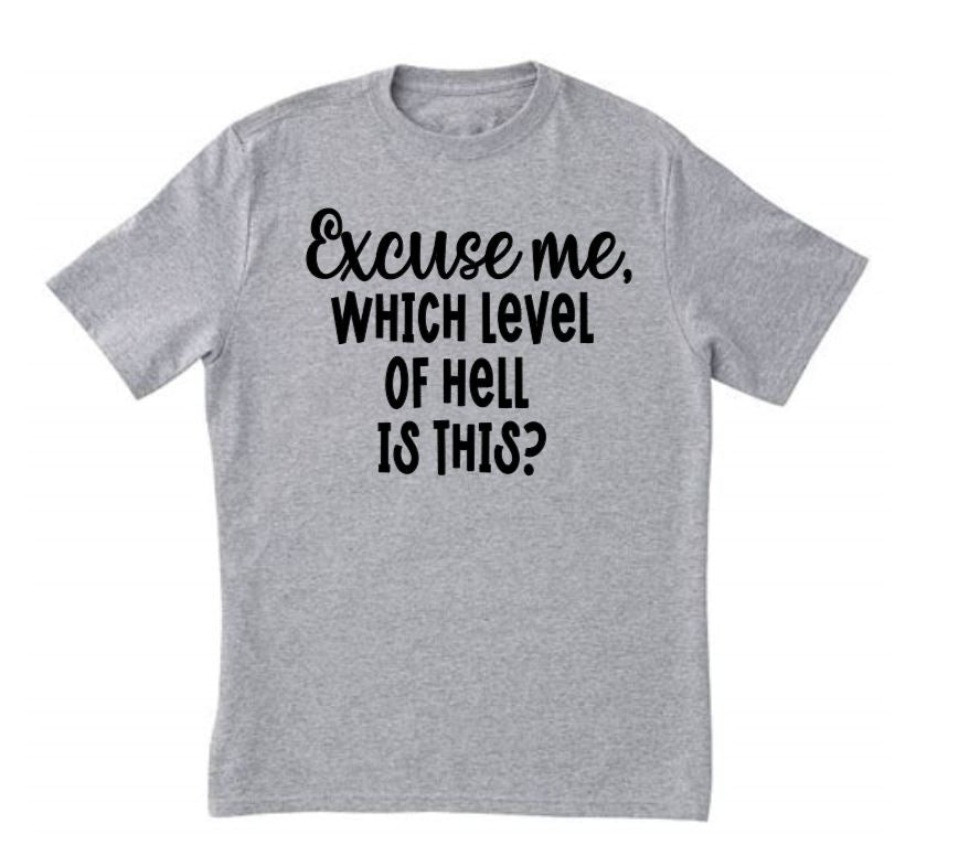 Level of Hell Unisex Shirt Tee Horror Halloween Metaphysical