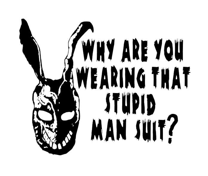 Donnie Darko Mansuit Vinyl Decal Sticker Halloween Horror