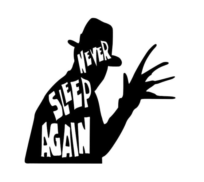Freddy Krueger Nightmare Elm Street Vinyl Decal Sticker Halloween Horror