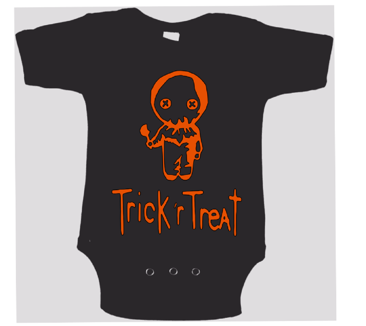 Sam Trick 'r Treat Childrens Bodysuit Newborn 24 Months Horror Halloween