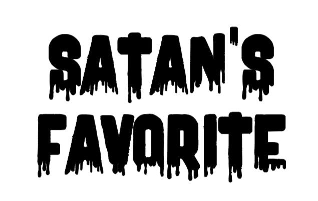 Satan's Favorite Vinyl Decal Sticker Halloween Horror