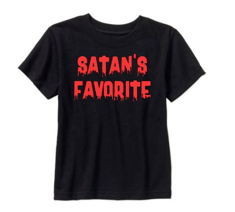 Satan's Favorite Unisex Shirt Tee Clothing Horror Halloween