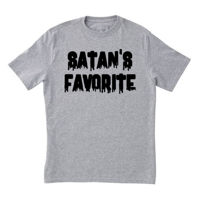 Satan's Favorite Unisex Shirt Tee Clothing Horror Halloween