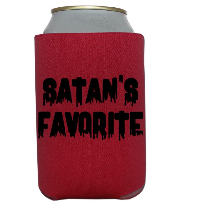 Satan's Favorite Koozie Can Cooler Holder Horror True Crime