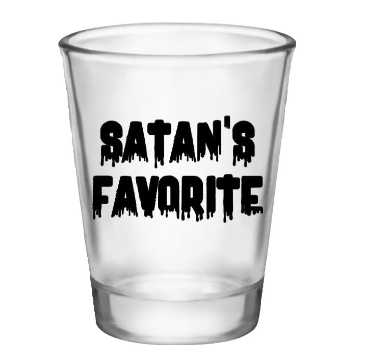 Satan's Favorite Shot Glass Barware Horror Halloween