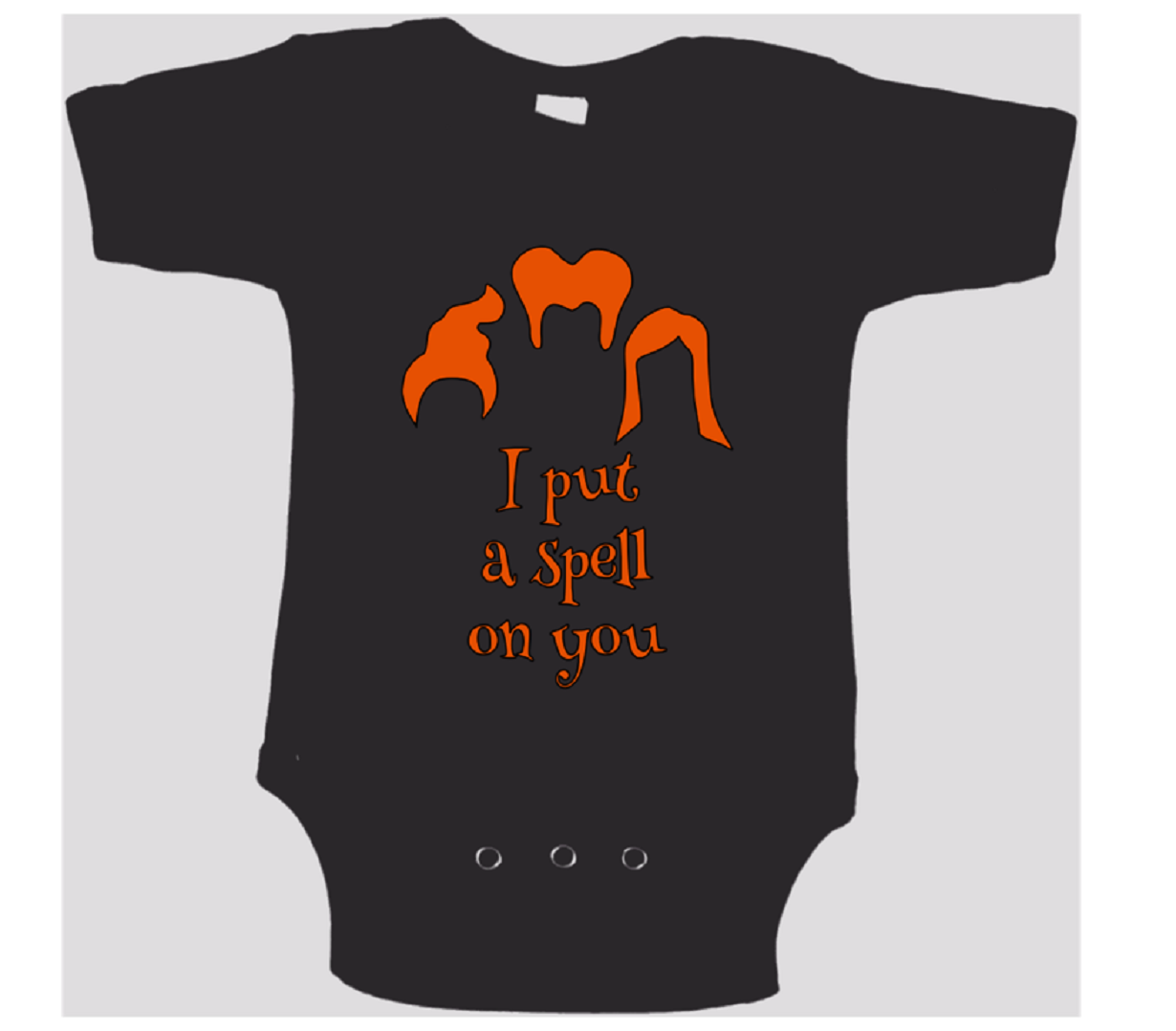 I Put a Spell on You Hocus Pocus Childrens Bodysuit Newborn 24 Months Horror Halloween