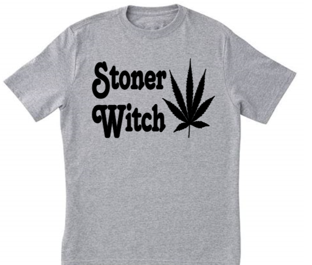 Stoner Witch Unisex Shirt Tee Clothing Horror Halloween