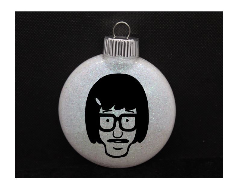 Tina Bob's Burgers Glitter Christmas Ornament Shatterproof Horror Halloween