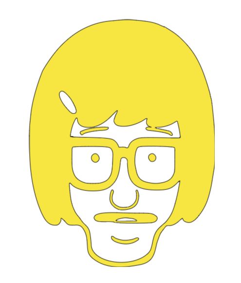 Tina Bob's Burgers Vinyl Decal Sticker Halloween Horror