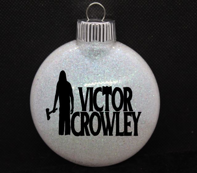 Victor Crowley Hatchet Glitter Christmas Ornament Shatterproof Horror Halloween