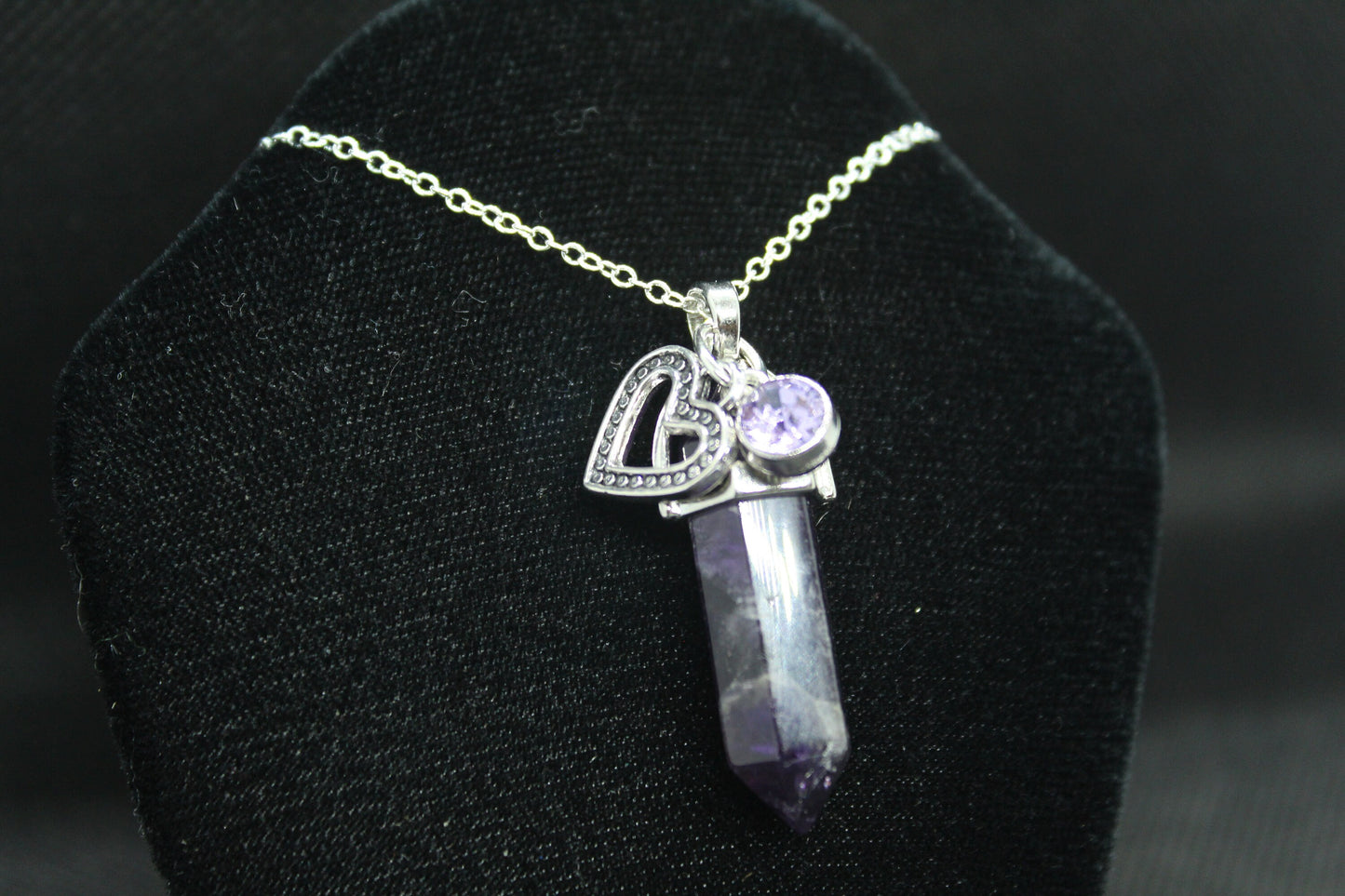 Amethyst Fairy Necklace Crystal Witch Witchy Jewelry Witchcraft Wicca Wiccan Pagan Metaphysical
