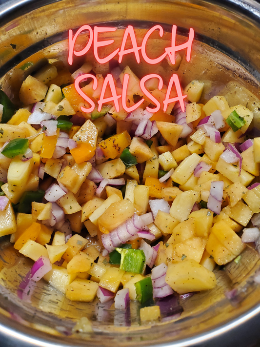 Summertime and Peach Salsa