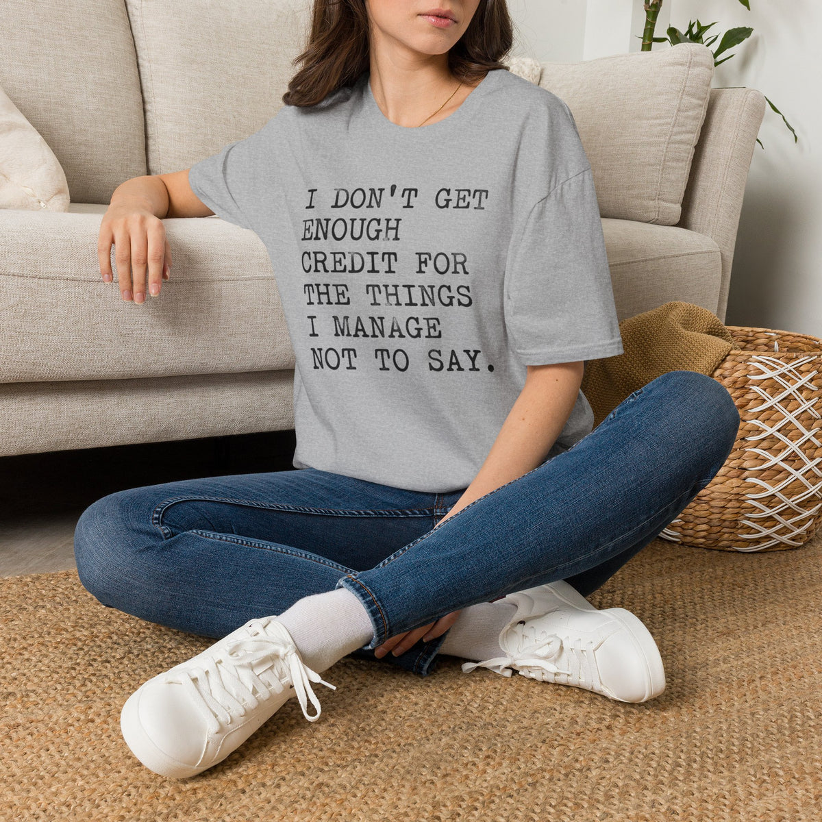 I Don't Get Enough Credit Statement T-Shirt Humorous Sarcastic Quote Tee Alternative Clothing