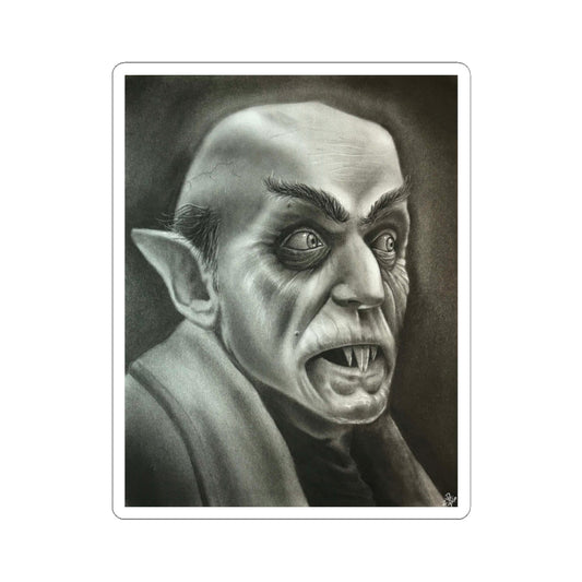 Nosferatu Vampire Portrait Sticker Original Artwork Horror Halloween