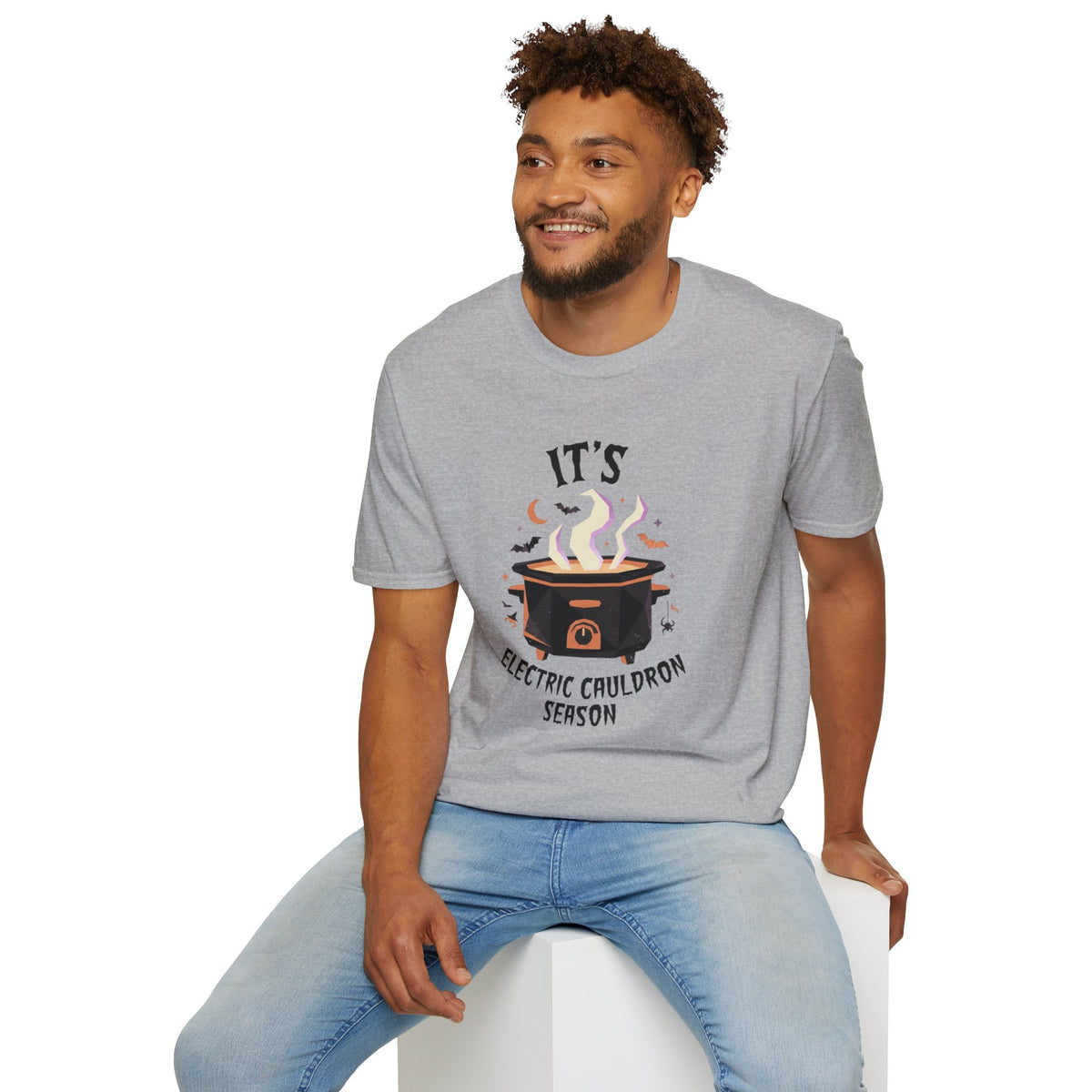 It's Electric Cauldron Season T-Shirt Halloween Witch Crock Pot Slow Cooker