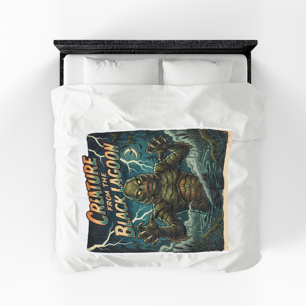 Creature from the Black Lagoon Velveteen Plush Blanket Classic Monster Horror Throw