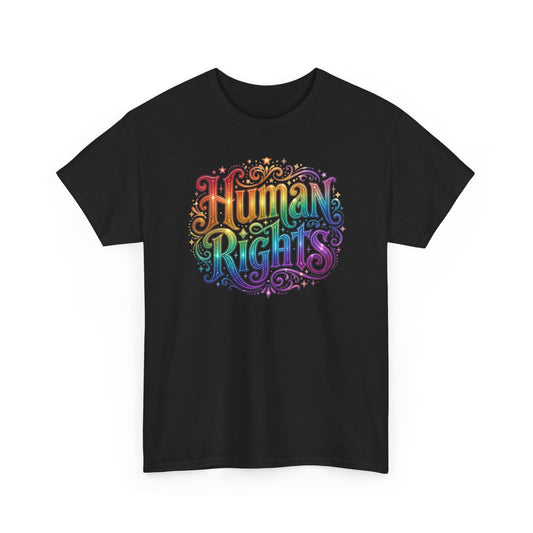 Human Rights Rainbow T-Shirt Equality LGBTQ Pride Alternative Tee