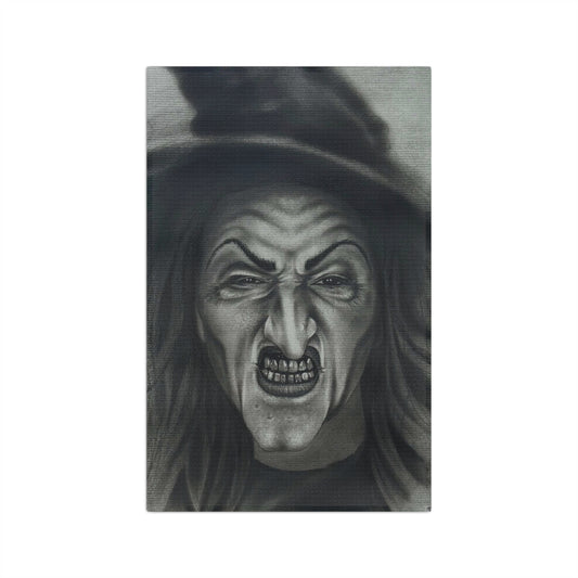 Witch Face Microfiber Tea Towel Halloween Decor Spooky Kitchen