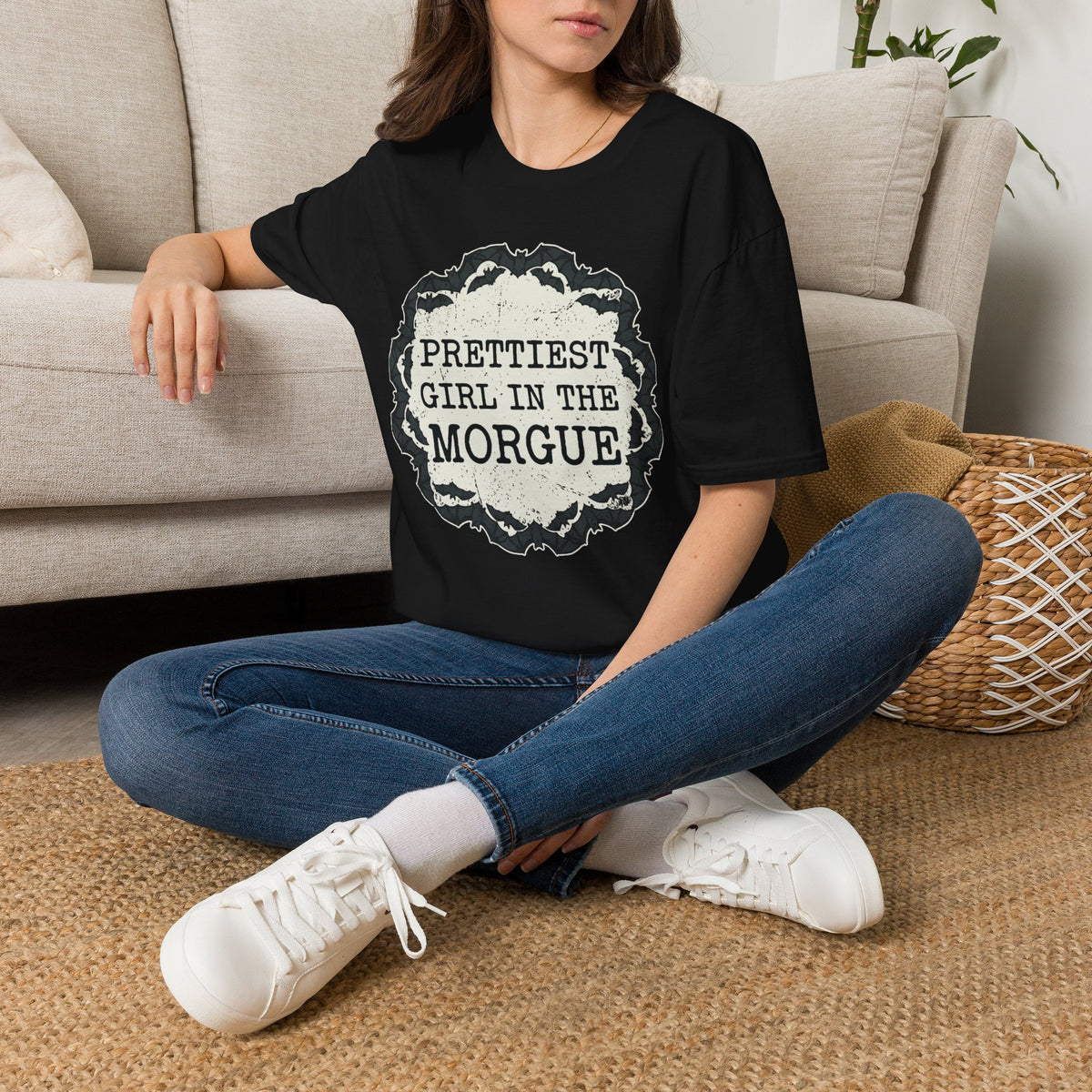 Prettiest Girl in the Morgue T-Shirt Gothic Halloween Horror Tee