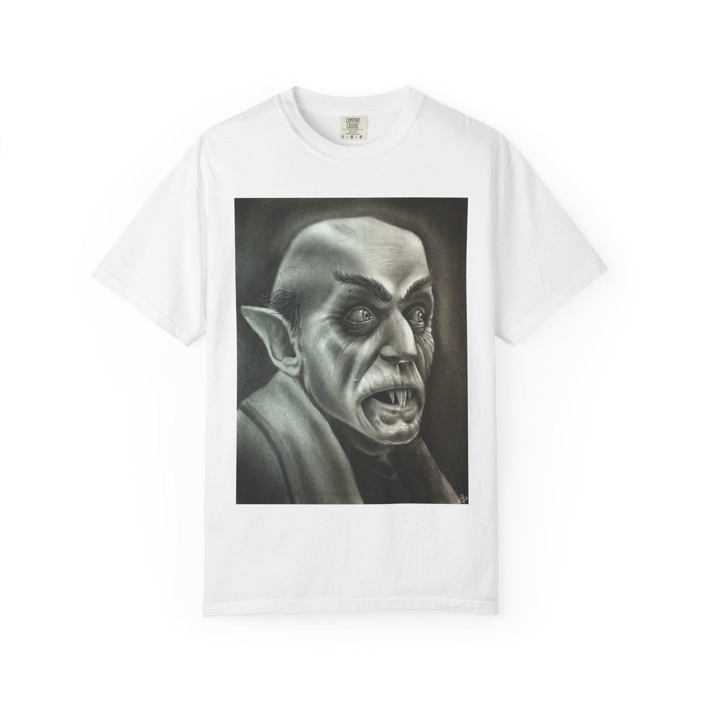 Nosferatu Vampire Original Art Portrait T-Shirt Horror Halloween