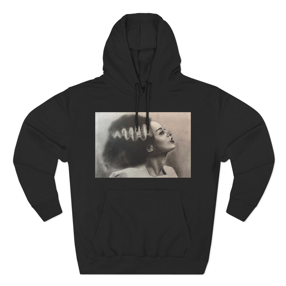 Bride of Frankenstein Original Art Hoodie Goth Horror Alternative Clothing