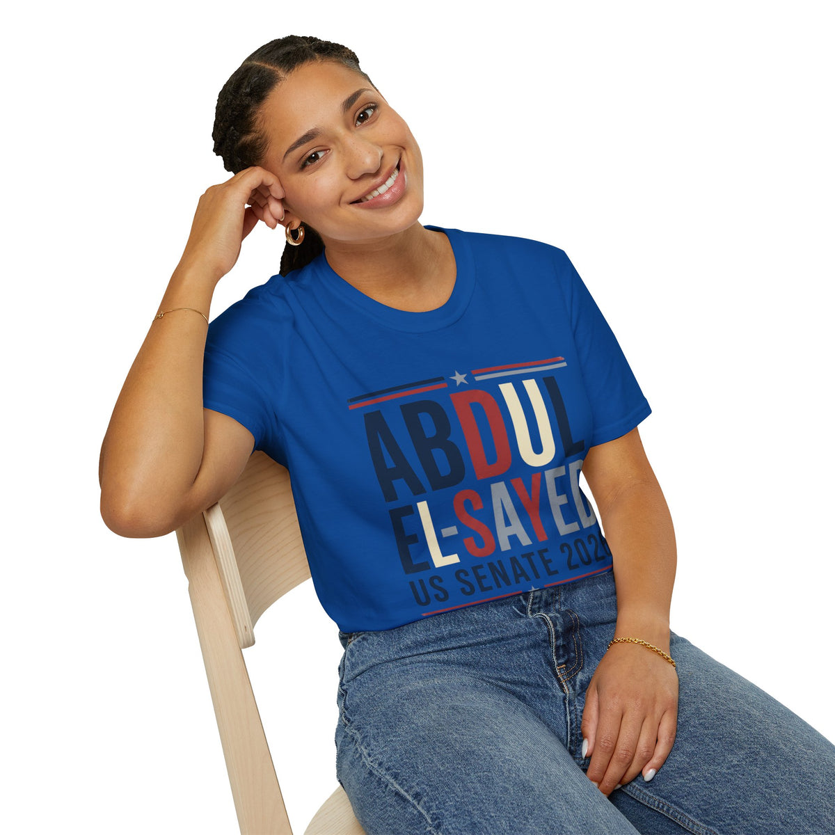 Abdul El-Sayed US Senate 2026 T-Shirt Political Campaign Tee Democratic Michigan