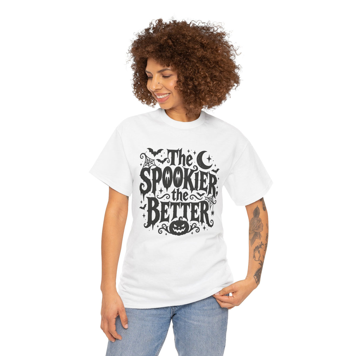 The Spookier the Better Halloween T-Shirt Goth Horror Tee