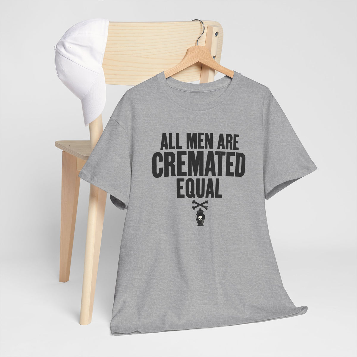 All Men Are Cremated Equal T-Shirt Mortuary Funny Tee Goth