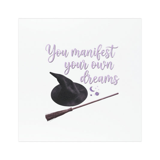 You Manifest Your Own Dreams Car Magnet | Witchy Magic Good Vibes