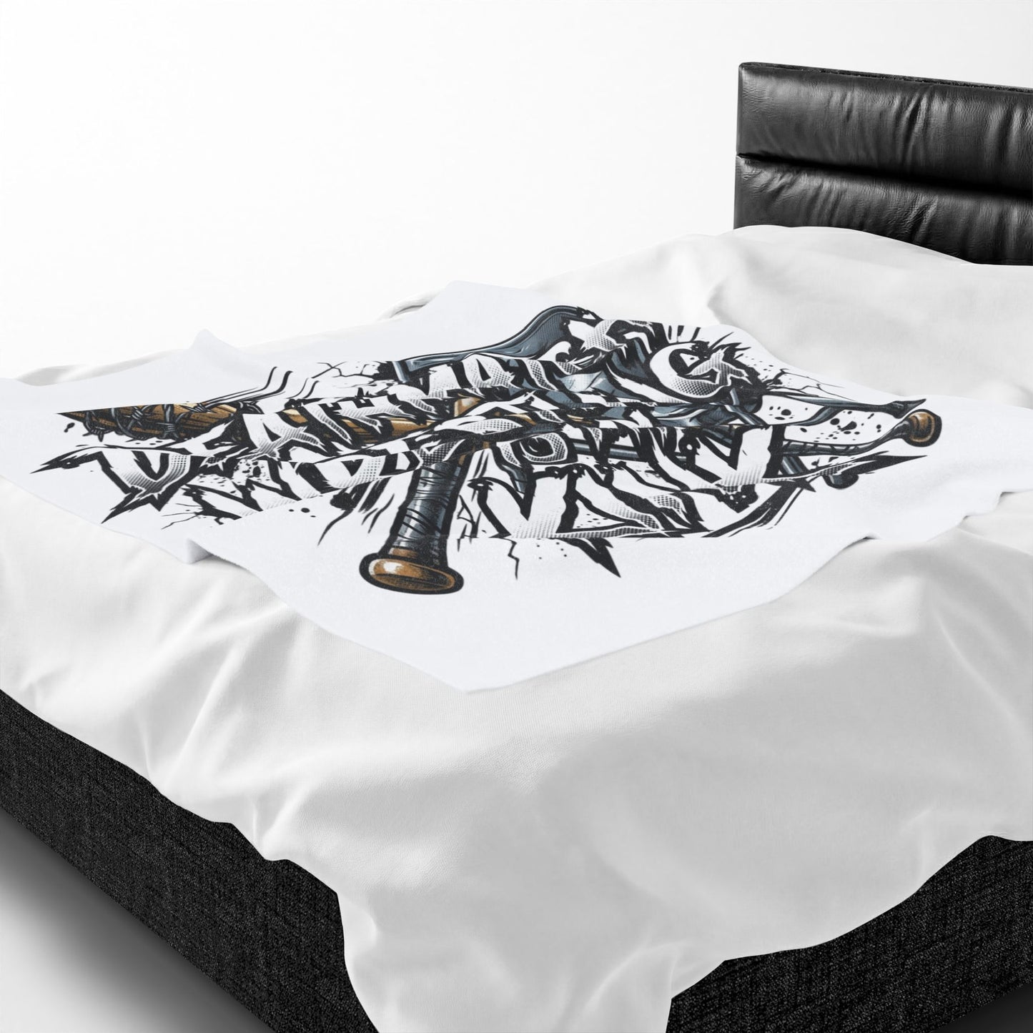 Deathmatch Wrestling Kink Velveteen Blanket Wrestler Plush Throw Home Decor
