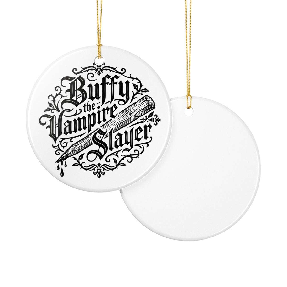 Buffy the Vampire Slayer Christmas Ornament Ceramic Holiday Decoration Horror