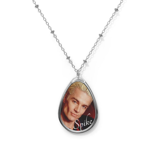 Spike Buffy Vampire Slayer Teardrop Portrait Necklace Horror Goth Jewelry