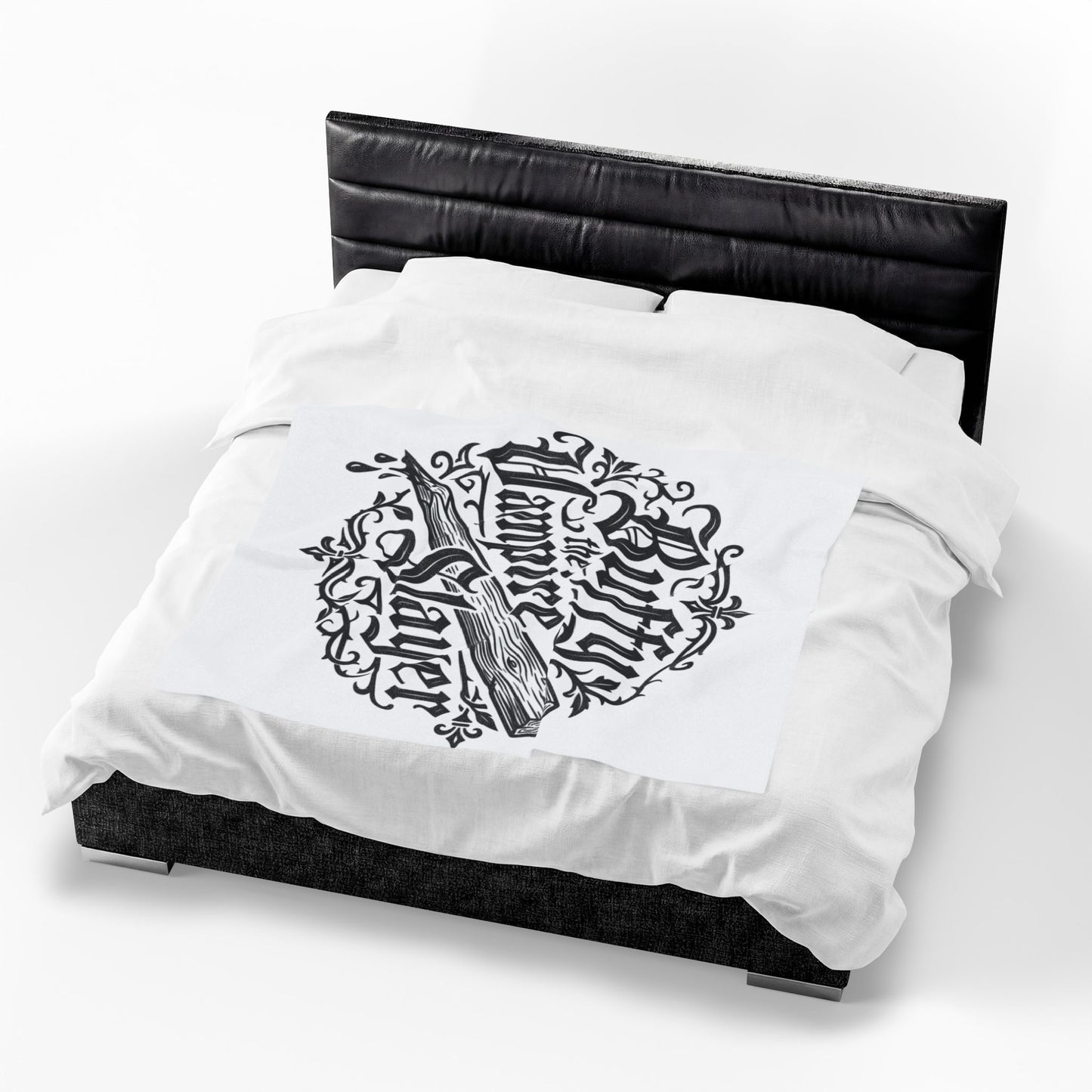 Buffy the Vampire Slayer Velveteen Blanket | Gothic Buffy Logo, Wooden Stake Design