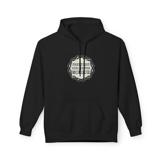 Prettiest Girl in the Morgue Hoodie Bat Goth Hooded Sweatshirt Alternative Funeral