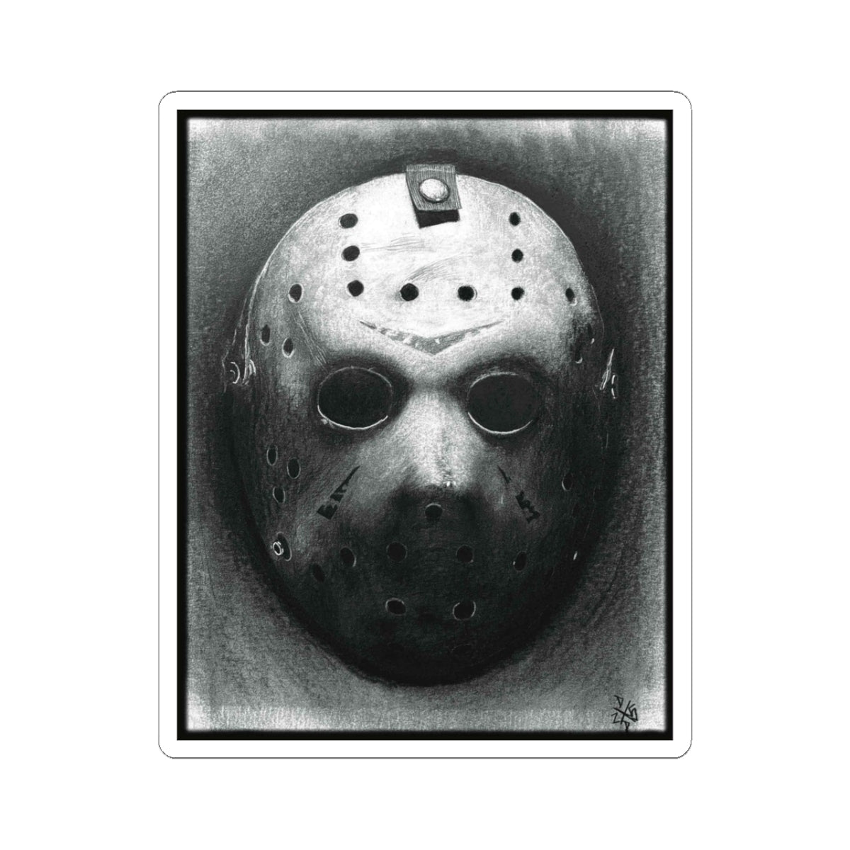 Jason Friday Hockey Mask Sticker Decal Horror Halloween Original Art
