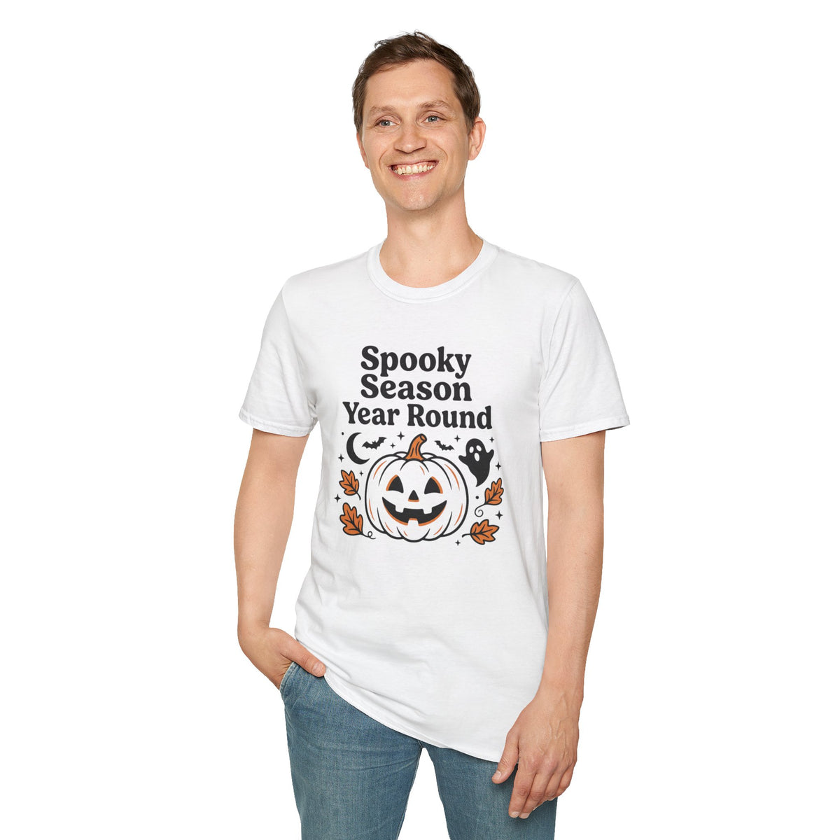 Spooky Season Year Round Pumpkin T-Shirt Halloween Fall Autumn Clothing